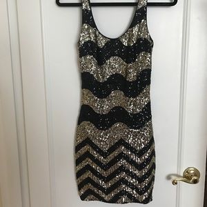 Bebe sequin mini dress